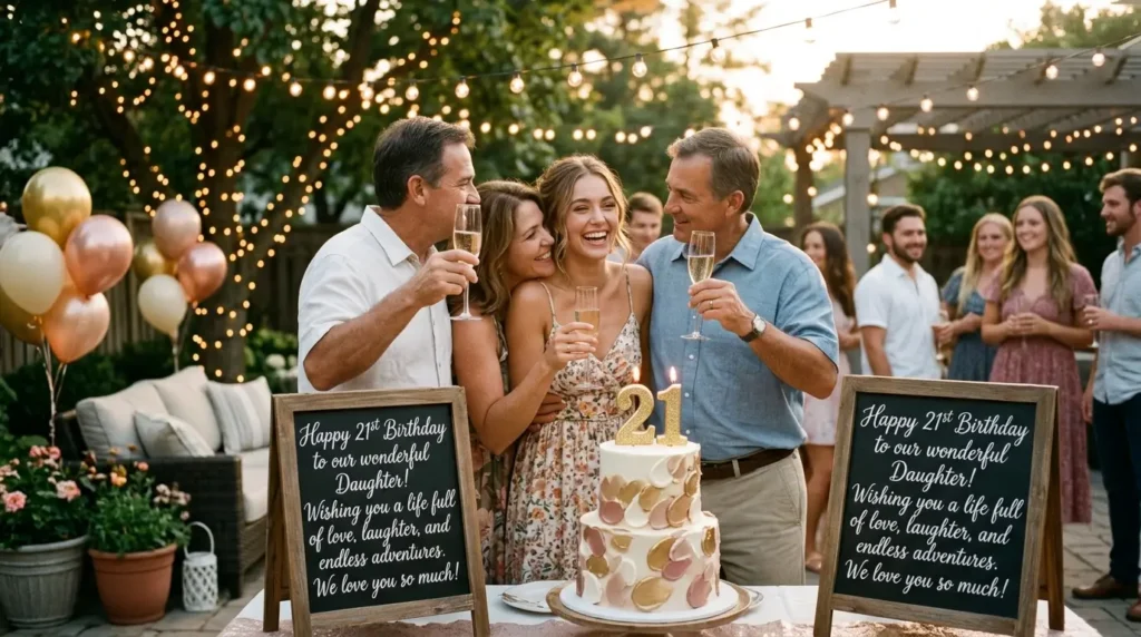 Loving 21st Birthday Wishes For Daughter