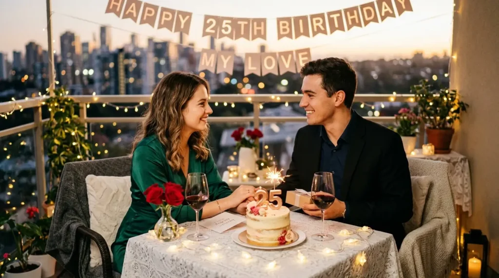 Romantic Happy 25th Birthday Wishes