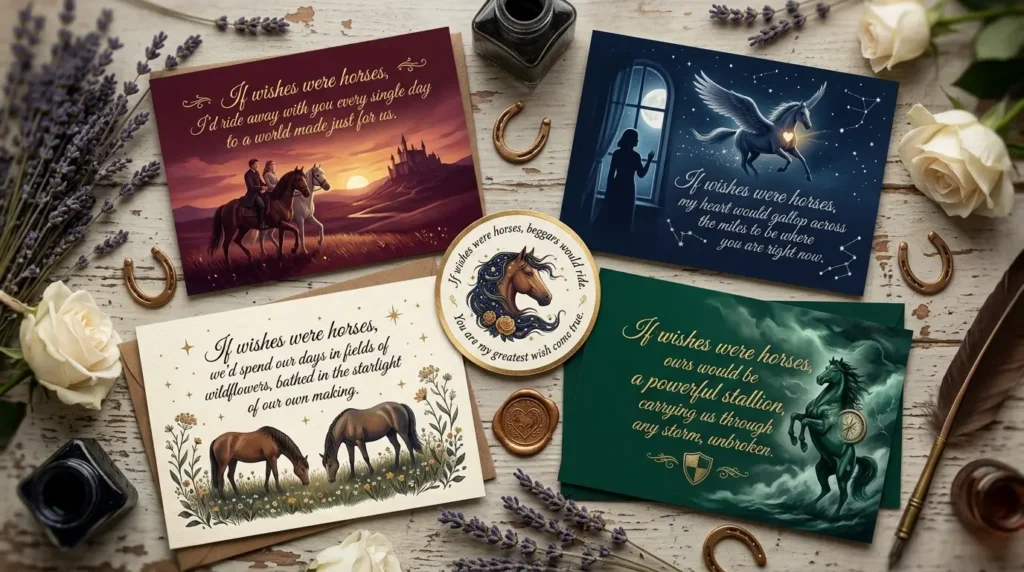Romantic If Wishes Were Horses Messages