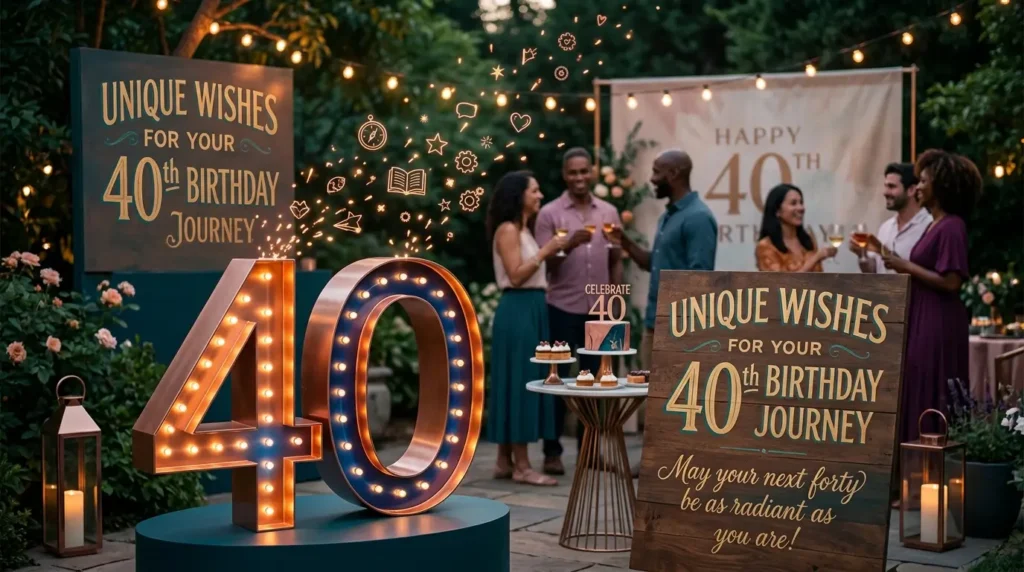 Unique Happy 40th Birthday Wishes