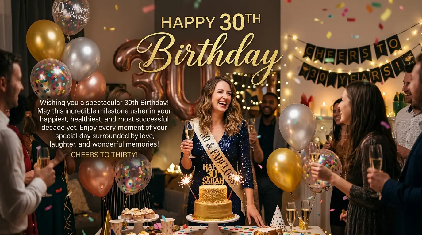 Happy 30th Birthday Wishes