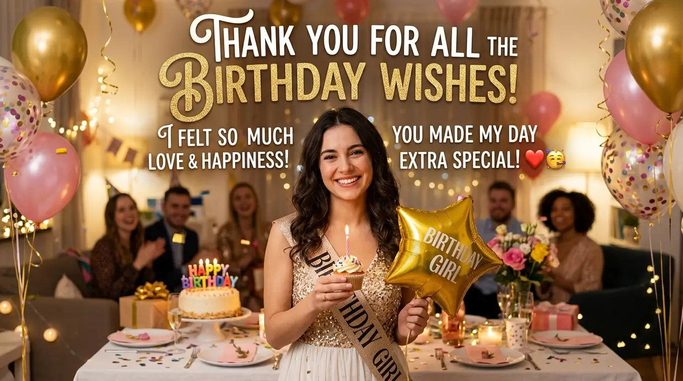 Thank You Message for Birthday Wishes