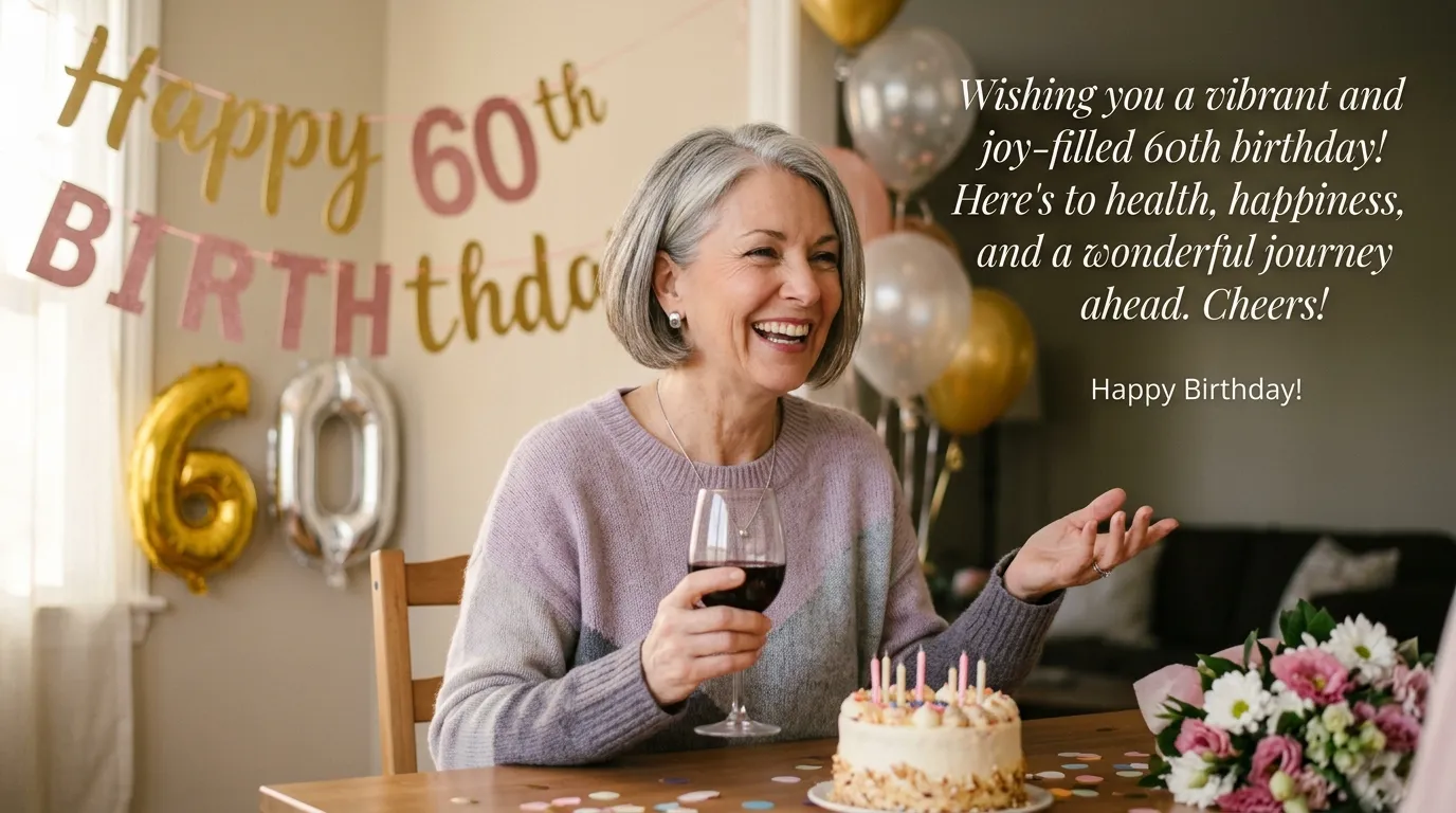 60th birthday wishes for a woman