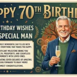 70th birthday wishes for a man