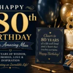happy 80th birthday wishes male