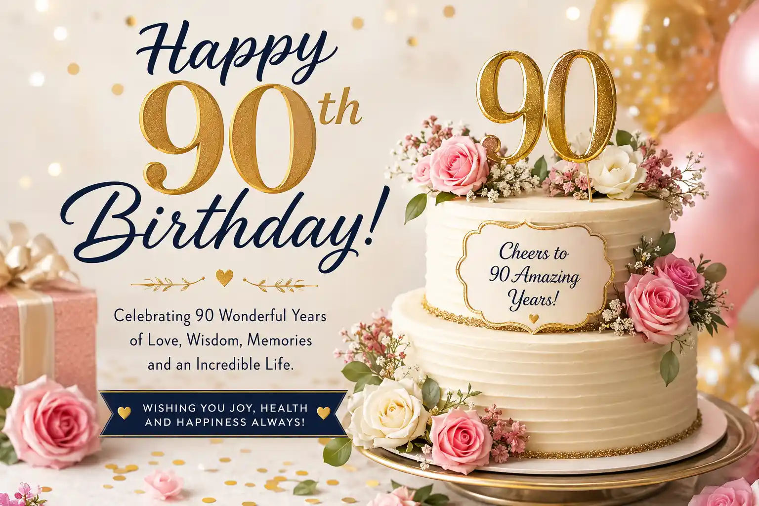 happy 90th birthday wishes