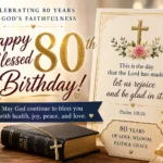 religious happy 80th birthday wishes