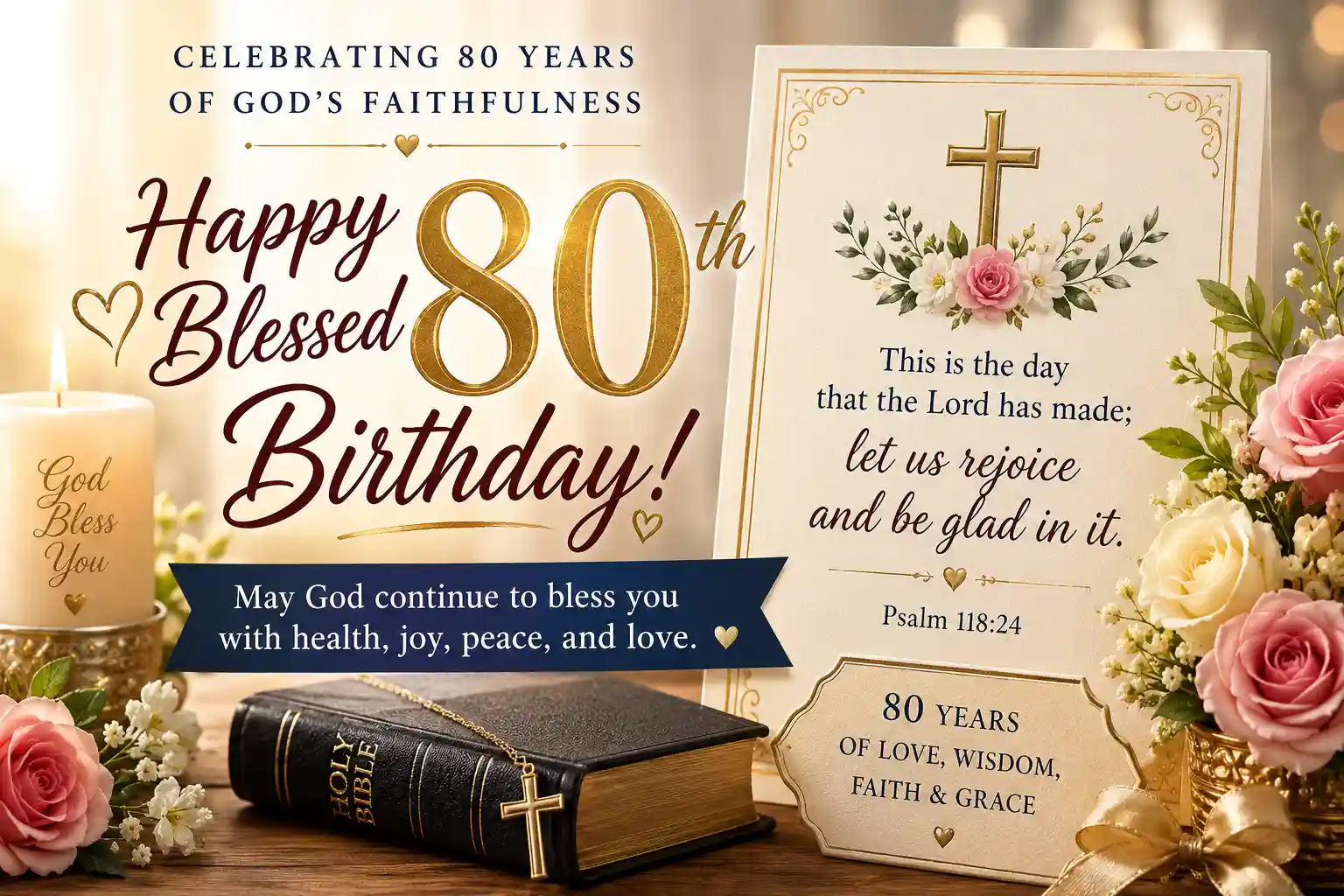 religious happy 80th birthday wishes