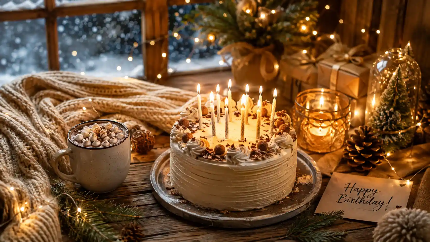 beautiful winter birthday wishes