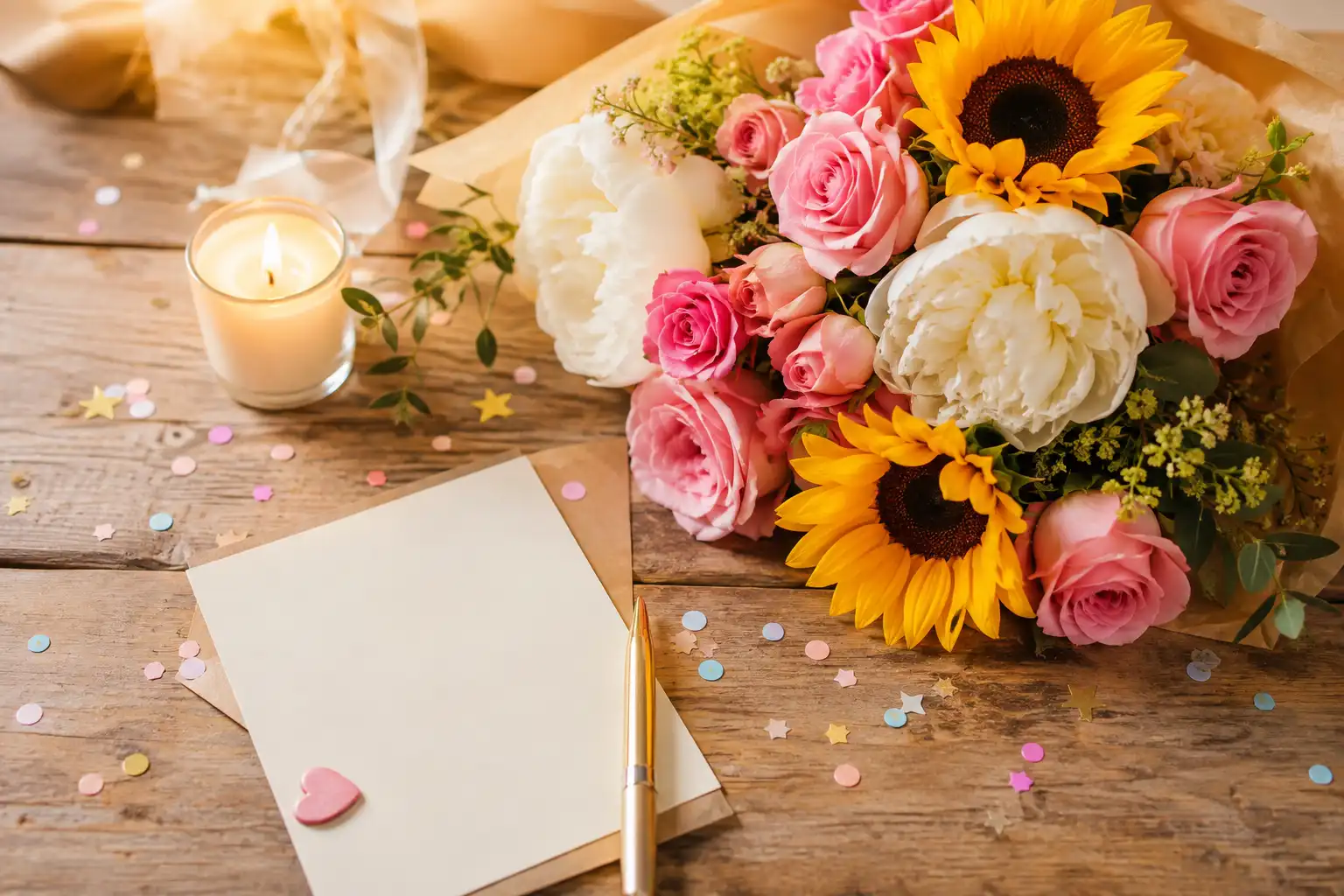 birthday wishes with flowers