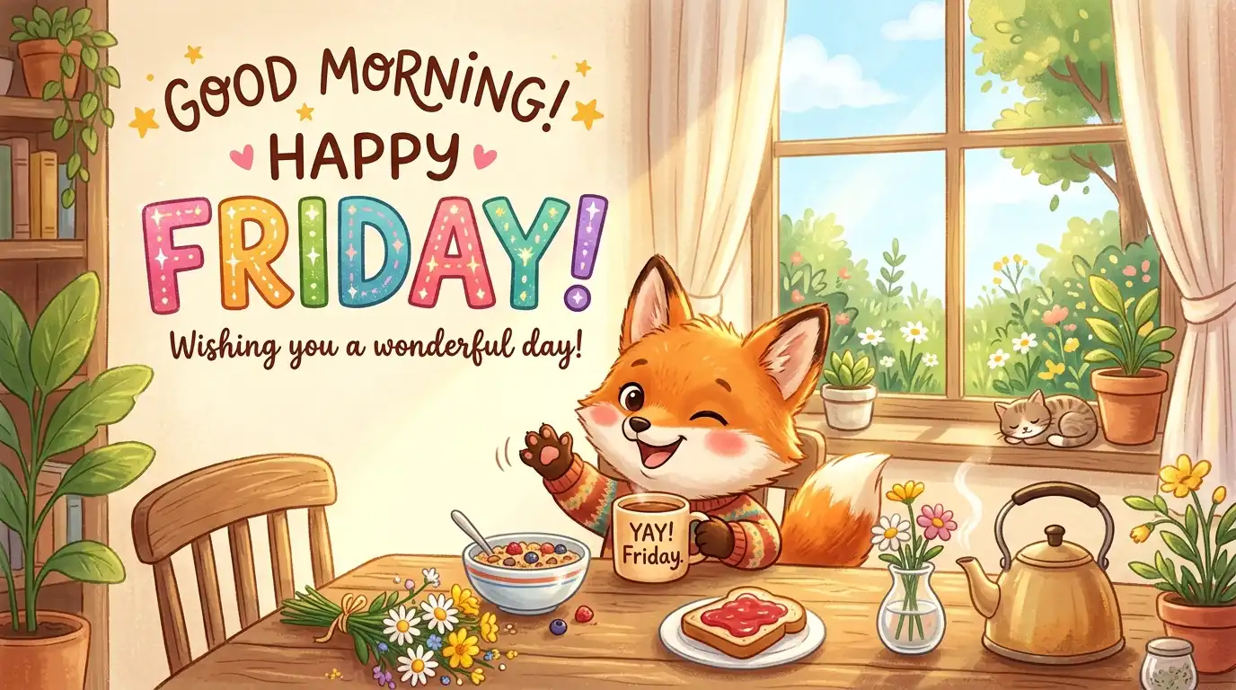 cute friday morning wishes