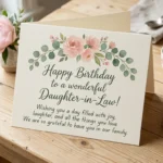 daughter in law birthday wishes