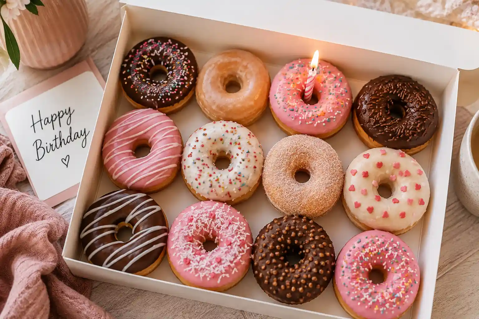 donut happy birthday wishes