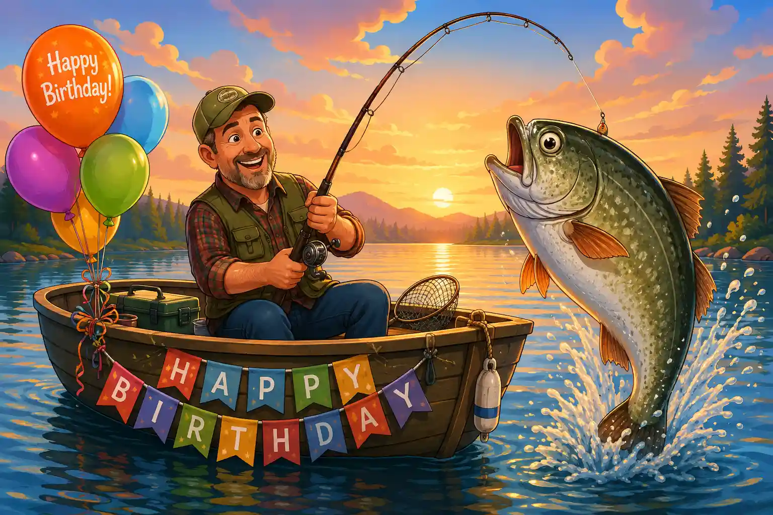 funny fishing birthday wishes