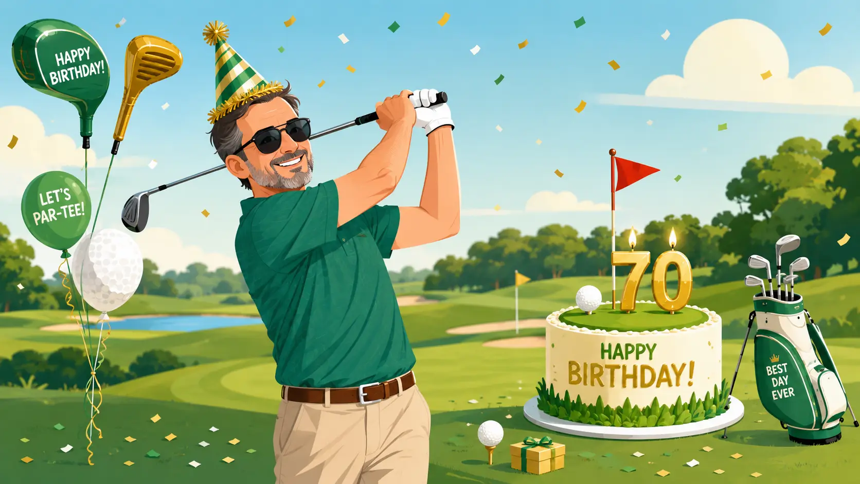 funny male golf birthday wishes