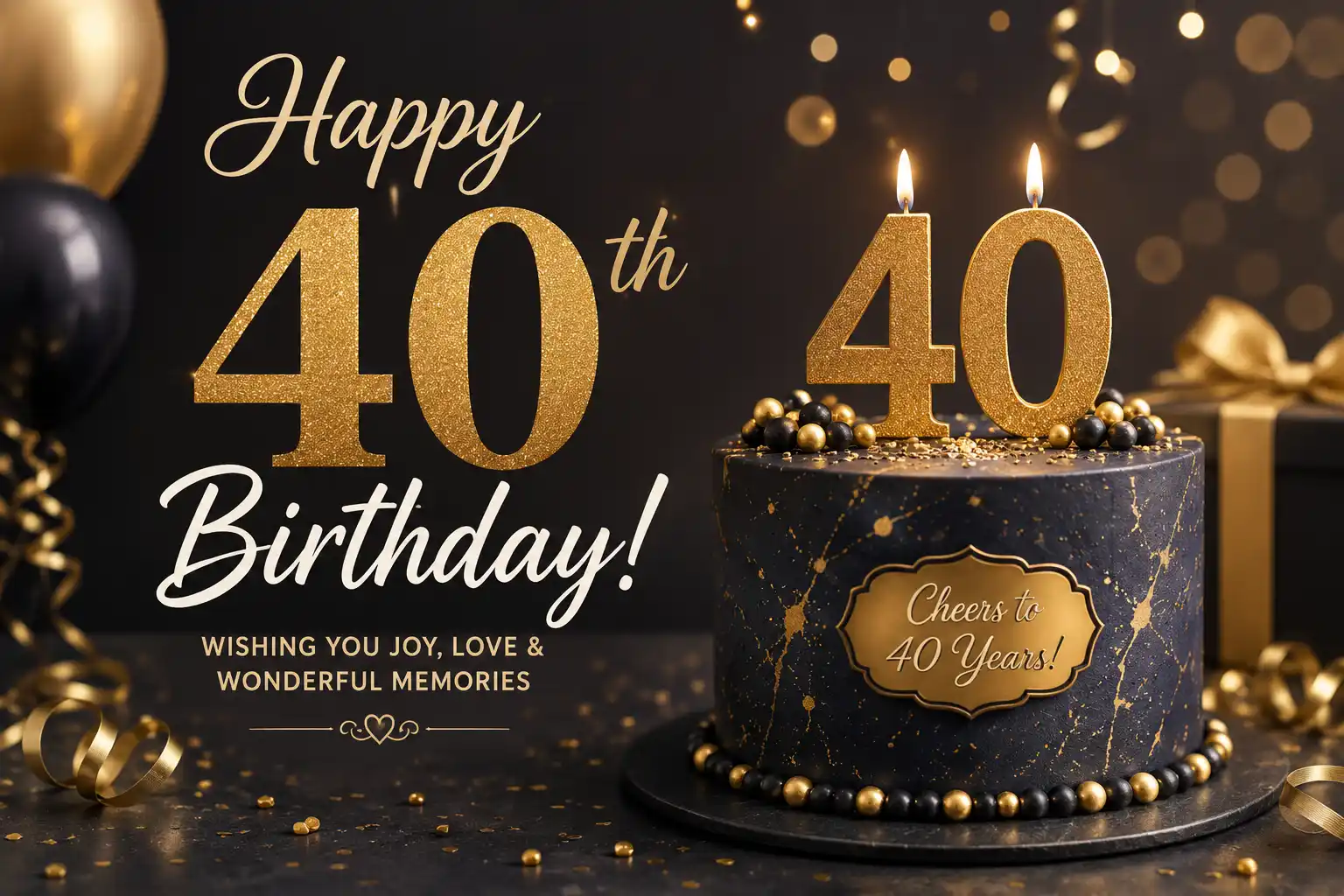 happy 40th birthday wishes