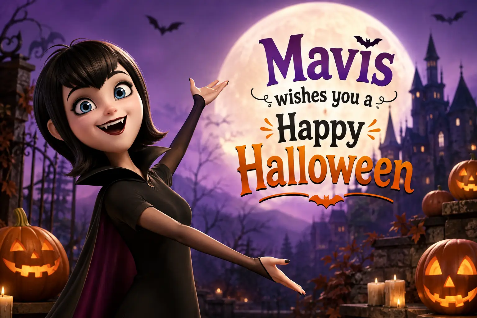 mavis wishes you a happy halloween