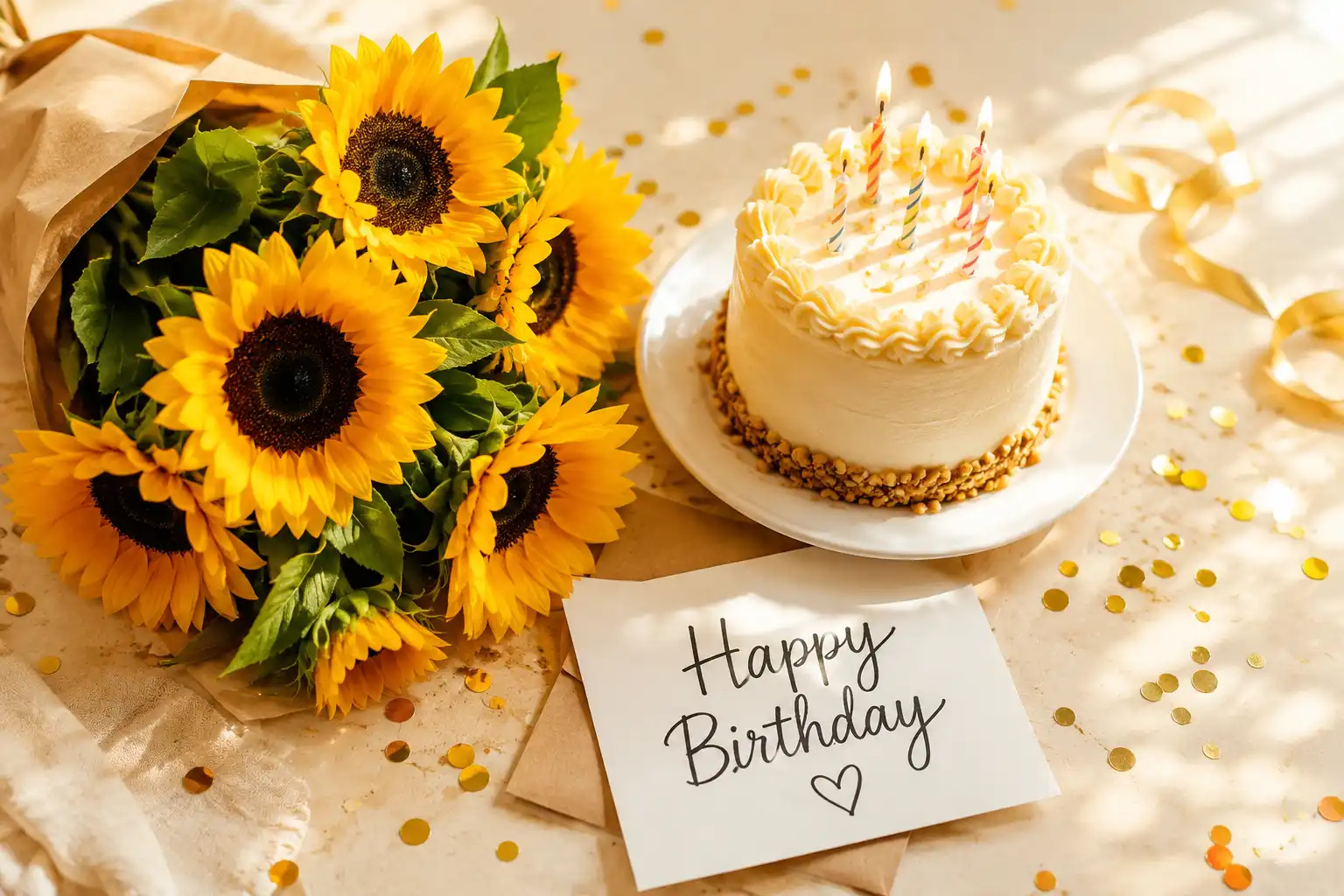 special sunflower birthday wishes
